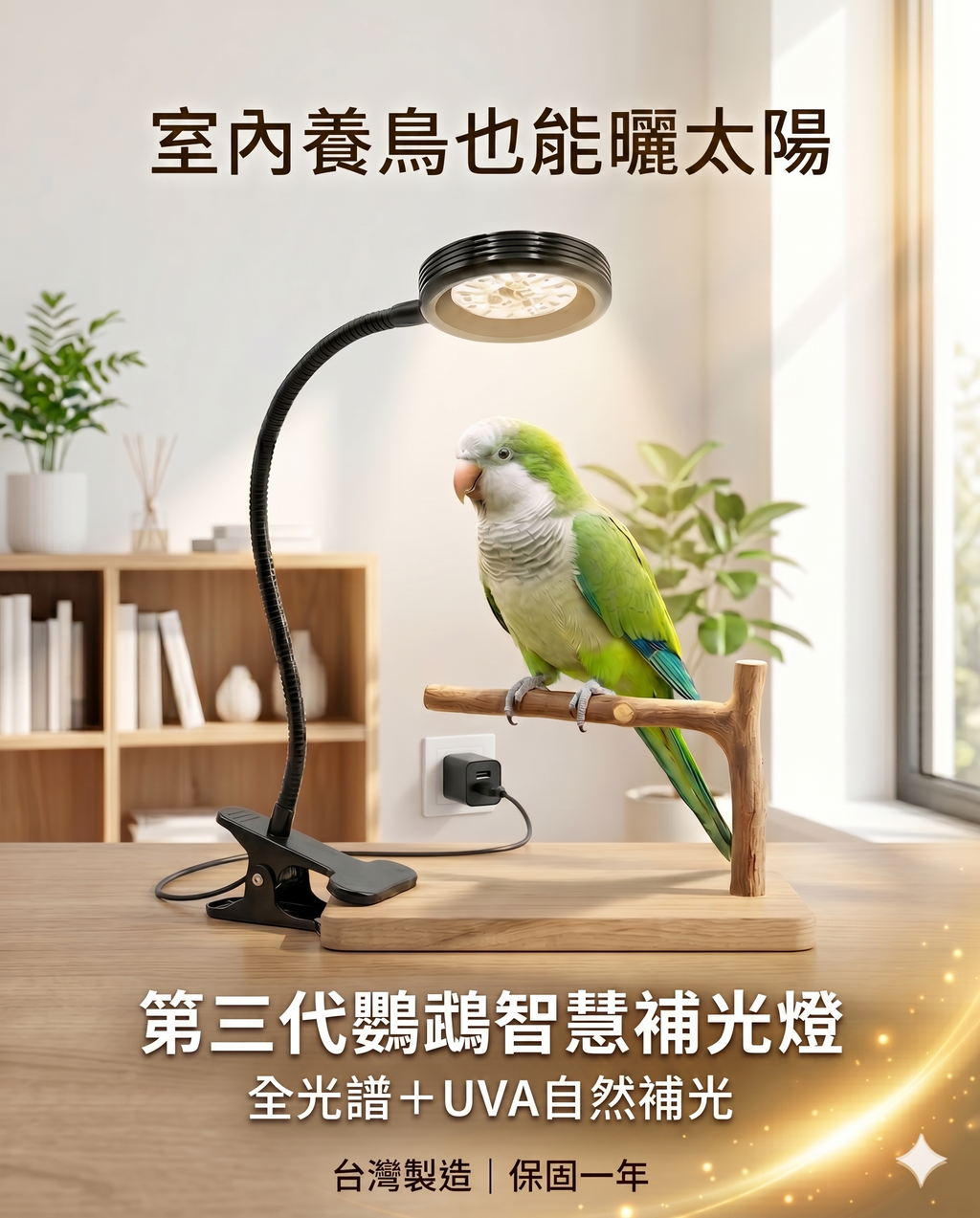 第三代智能式鸚鵡補光燈